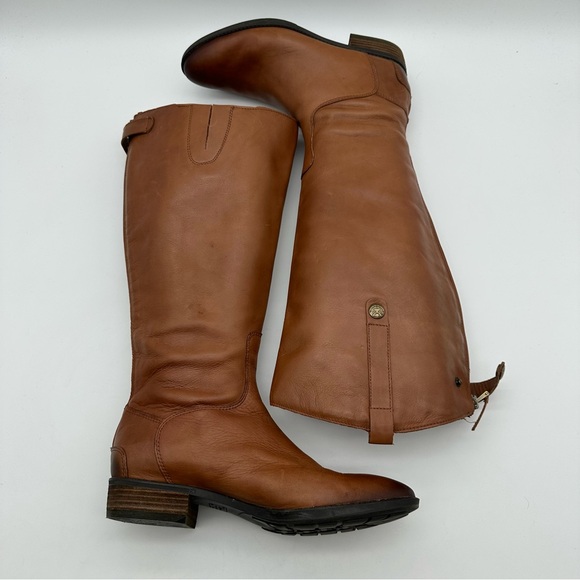 Sam Edelman Penny Tan Leather Knee High Boots - Picture 8 of 13
